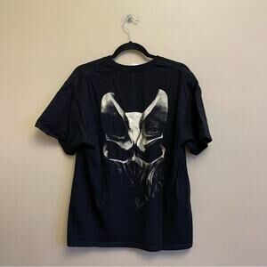 Vintage L Death to Prevail deathcore band short sleeve t-shirt black skull horn